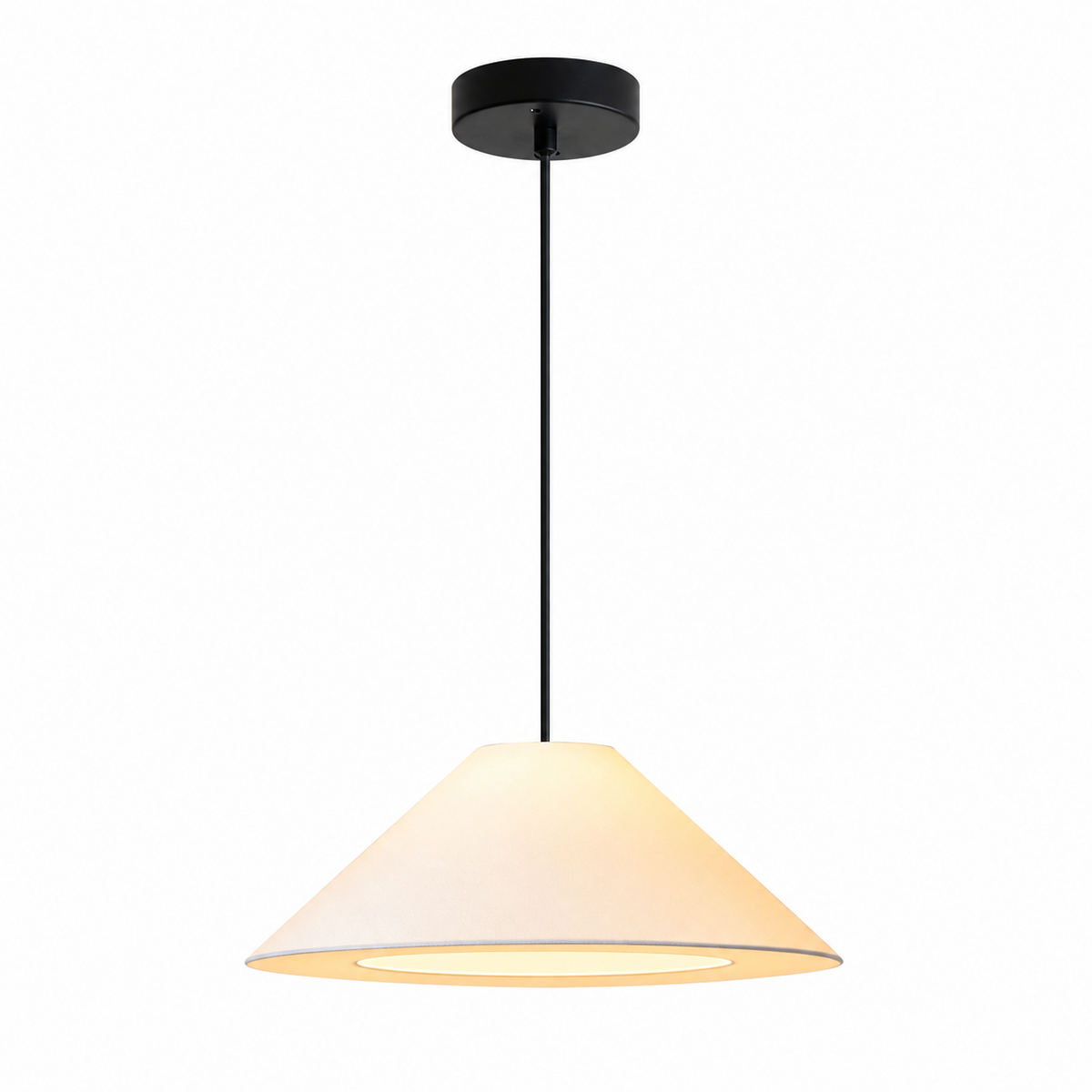 Ormondleigh stoffen kegelvormige hanglamp