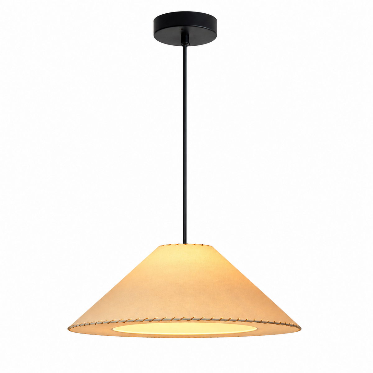 Ormondleigh stoffen kegelvormige hanglamp