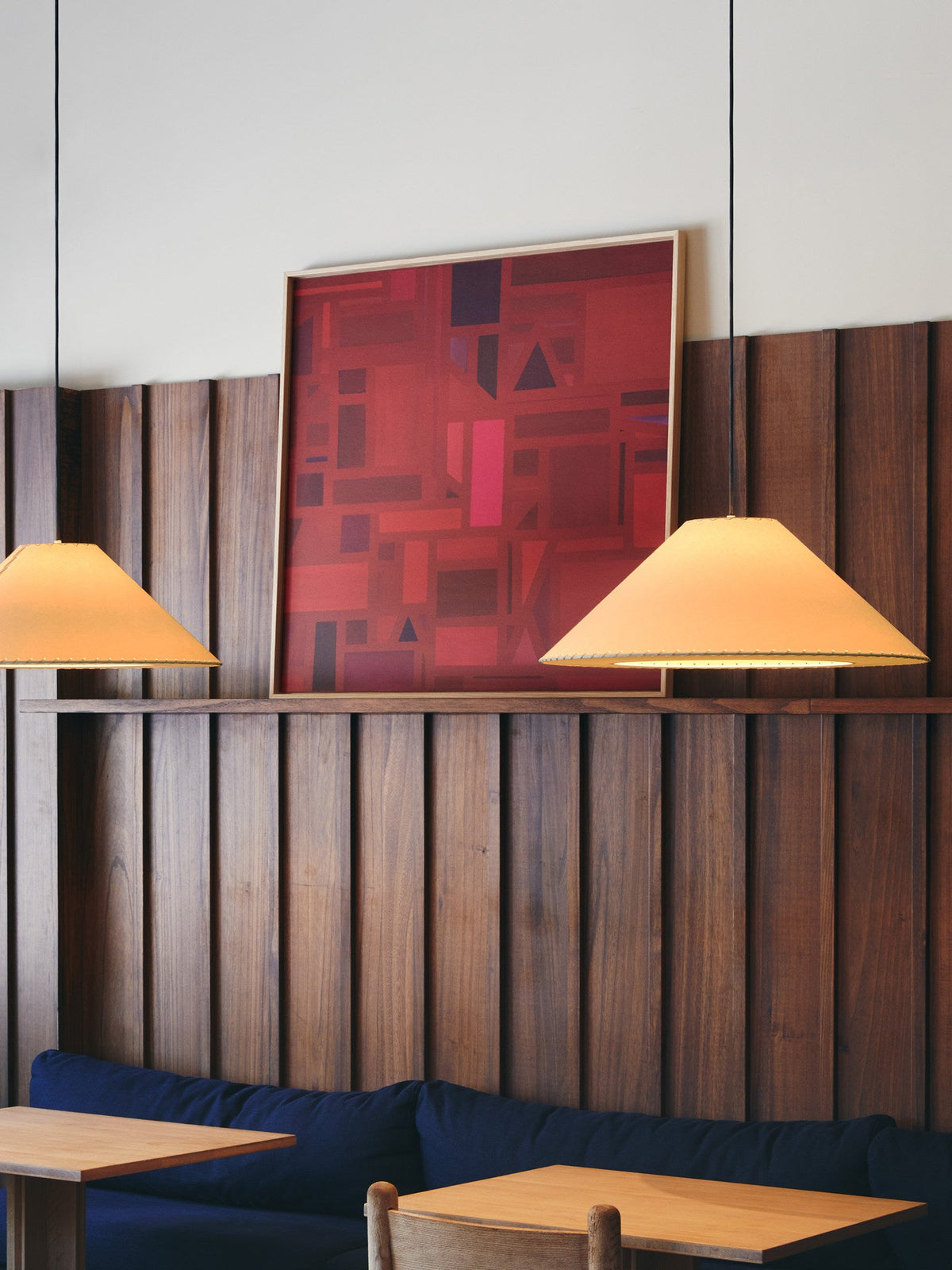 Ormondleigh stoffen kegelvormige hanglamp