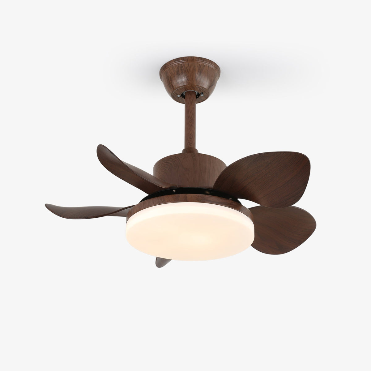 Alenya plafondventilator met verlichting van walnoothout