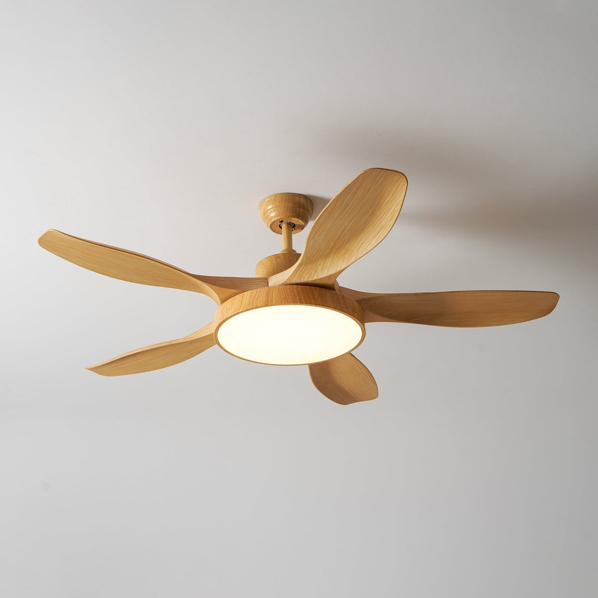 Teriinena plafondventilator met verlichting