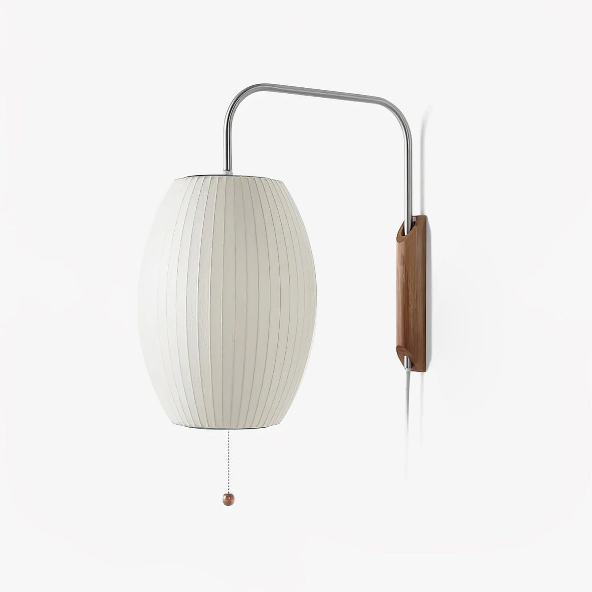 Aldinira wandlamp walnoot bal