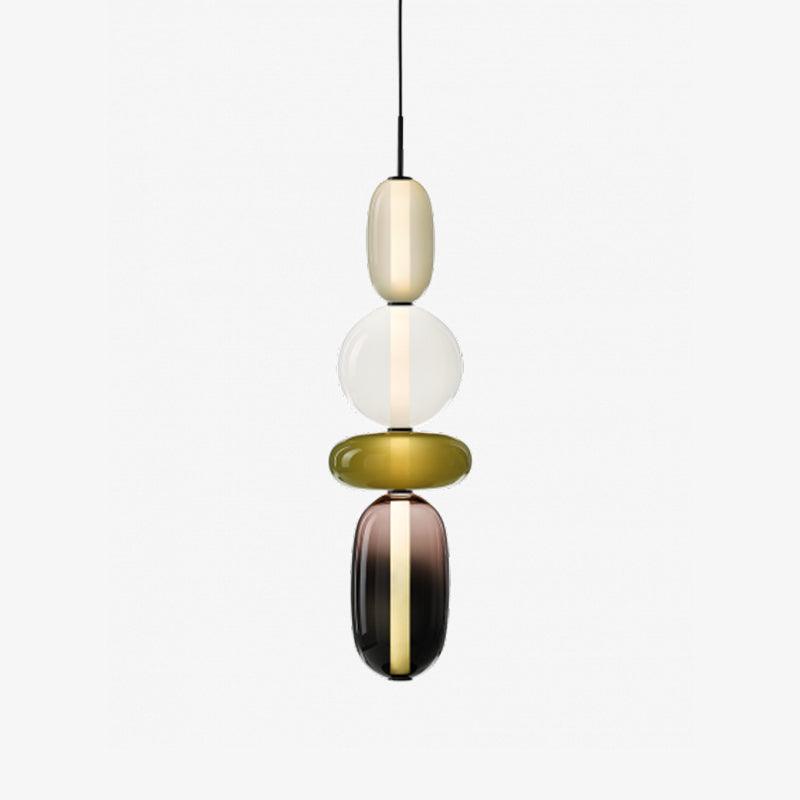 Daelen hanglamp van glas en acryl