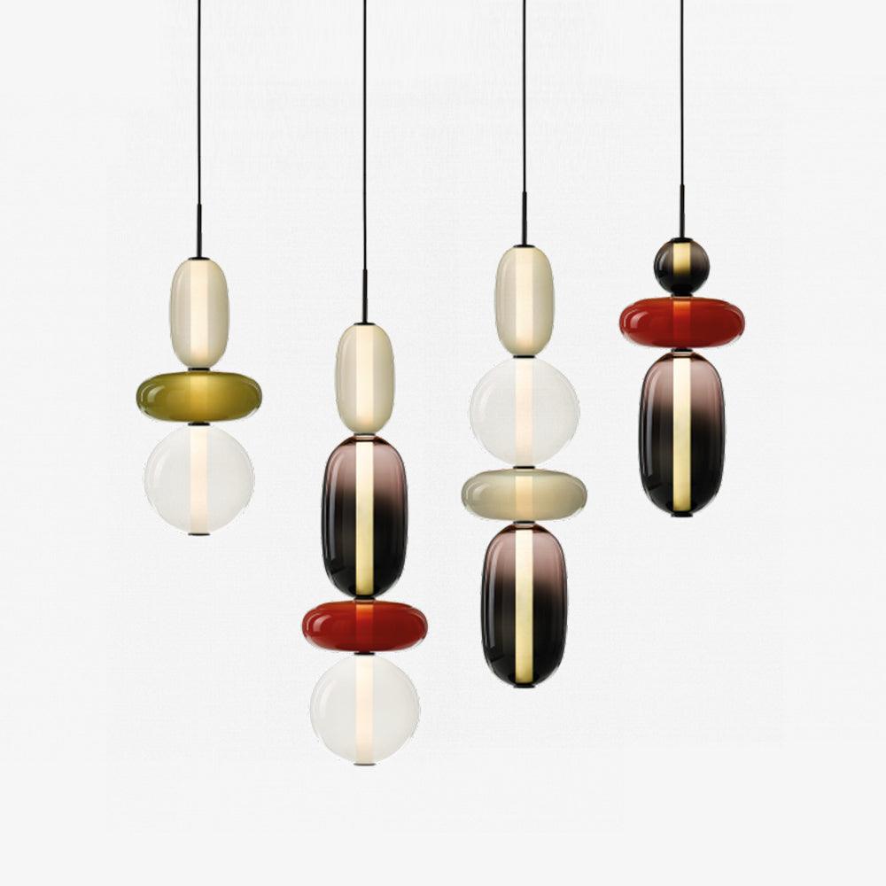Daelen hanglamp van glas en acryl