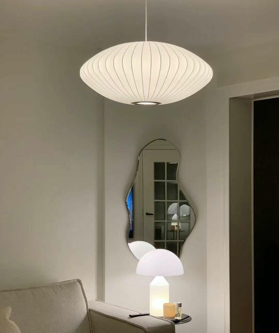 Nebula Bubble Mulberry Silk hanglamp