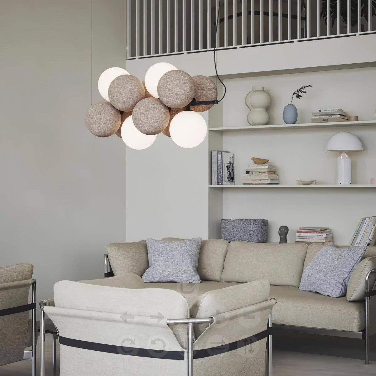 Blanor Industriële artistieke hanglamp