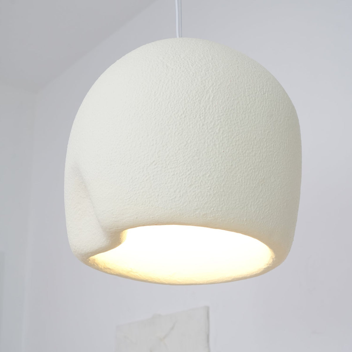 Nuo hanglamp Plaster Ronde Koepel Wabi Sabi