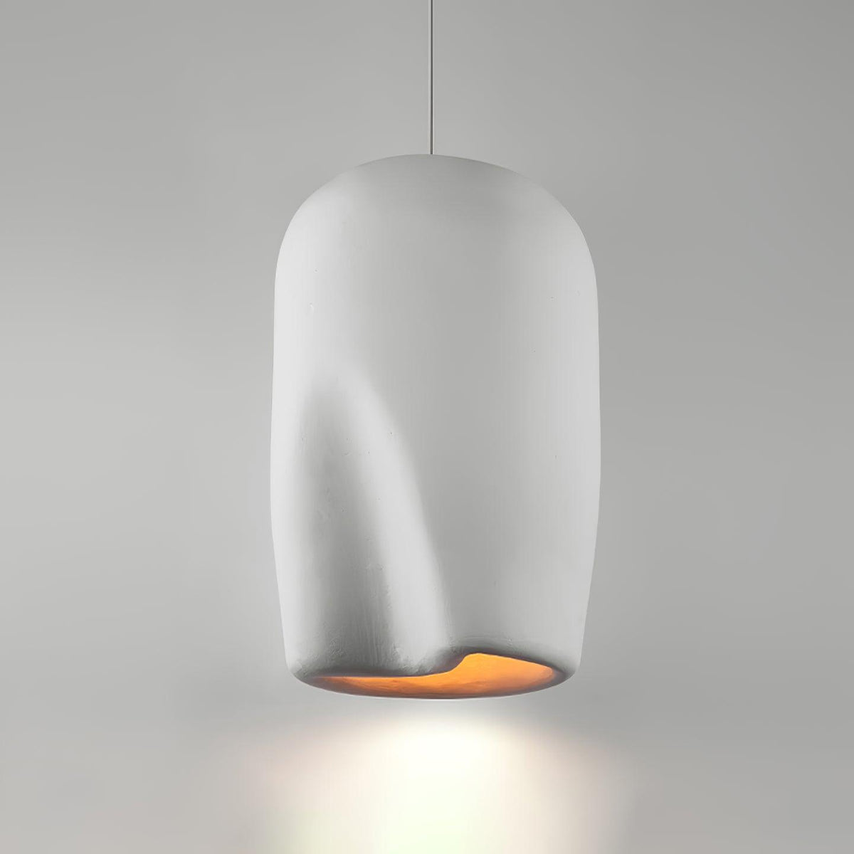 Nuo hanglamp Plaster Ronde Koepel Wabi Sabi