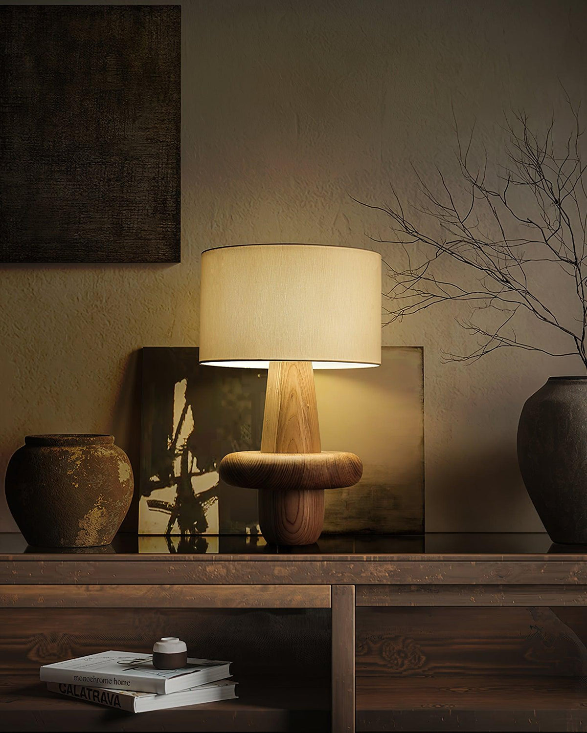 Ring minimalistisch Houten tafellamp