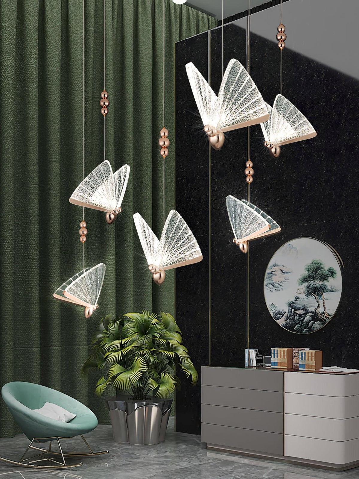 Elaaneria Moderne hanglamp met vleugelvorm