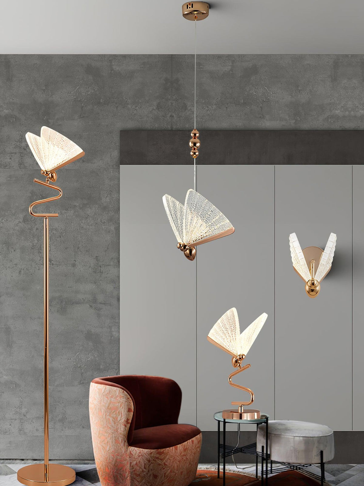 Elaaneria Moderne hanglamp met vleugelvorm