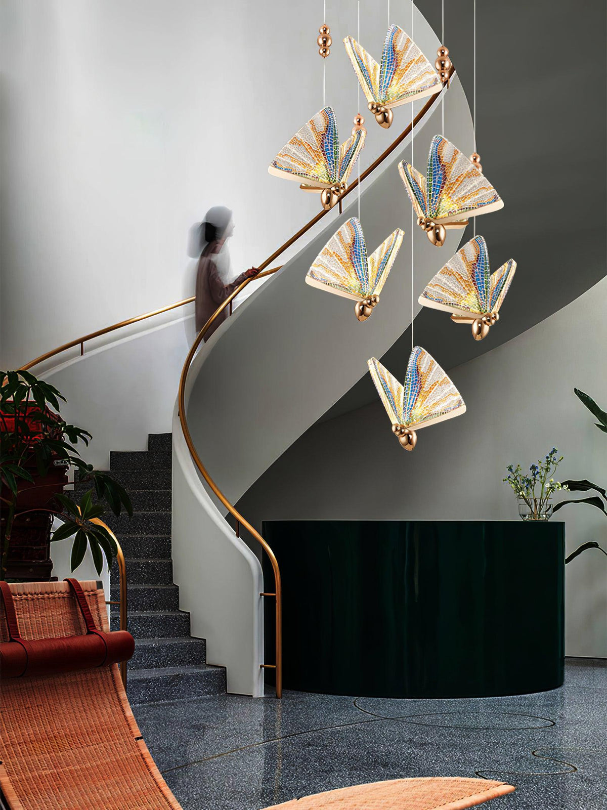 Elaaneria Moderne hanglamp met vleugelvorm