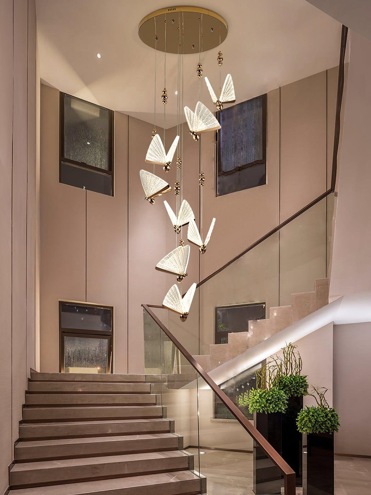 Elaaneria Moderne hanglamp met vleugelvorm