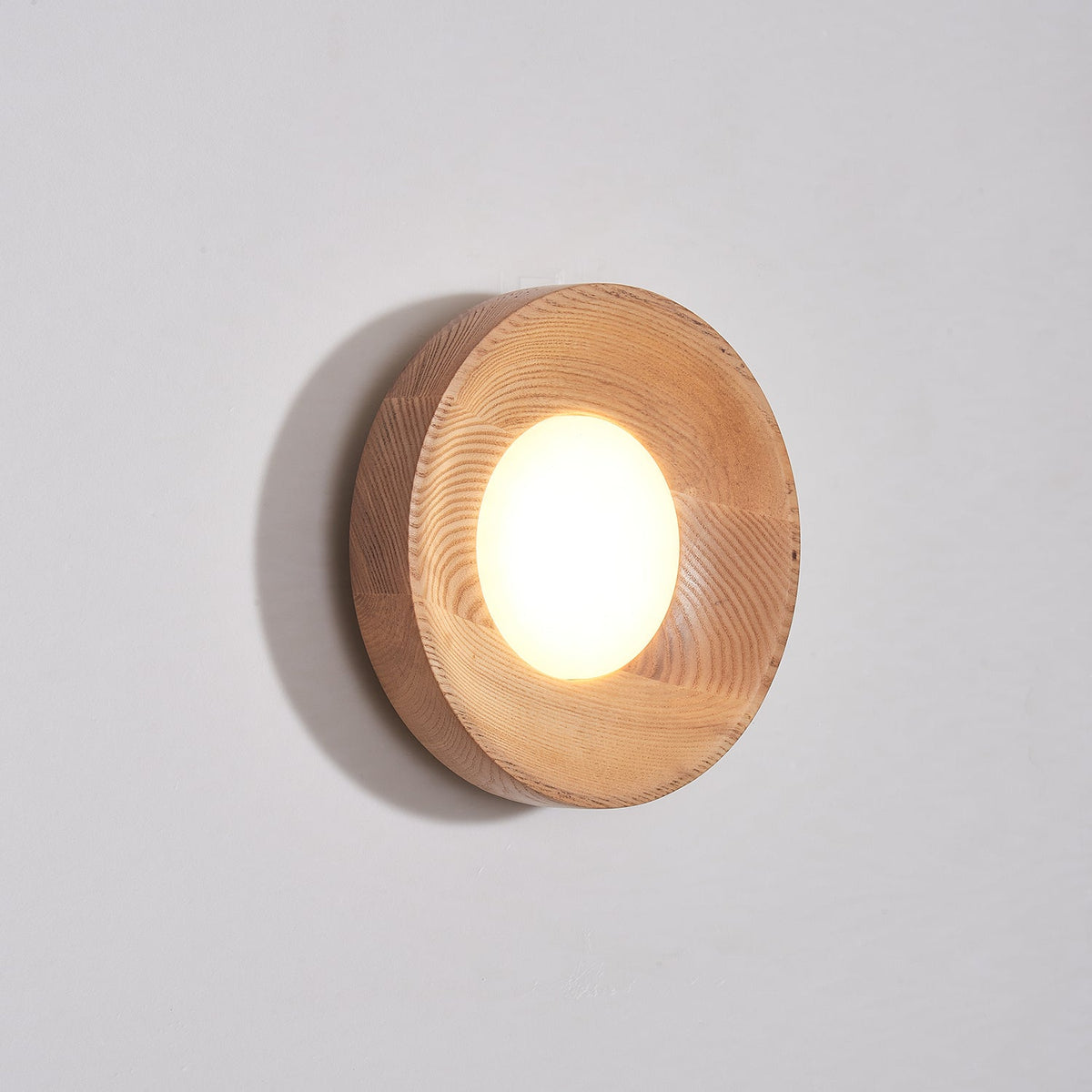 Aldaora Wandlamp Walnoot Hout Acryl