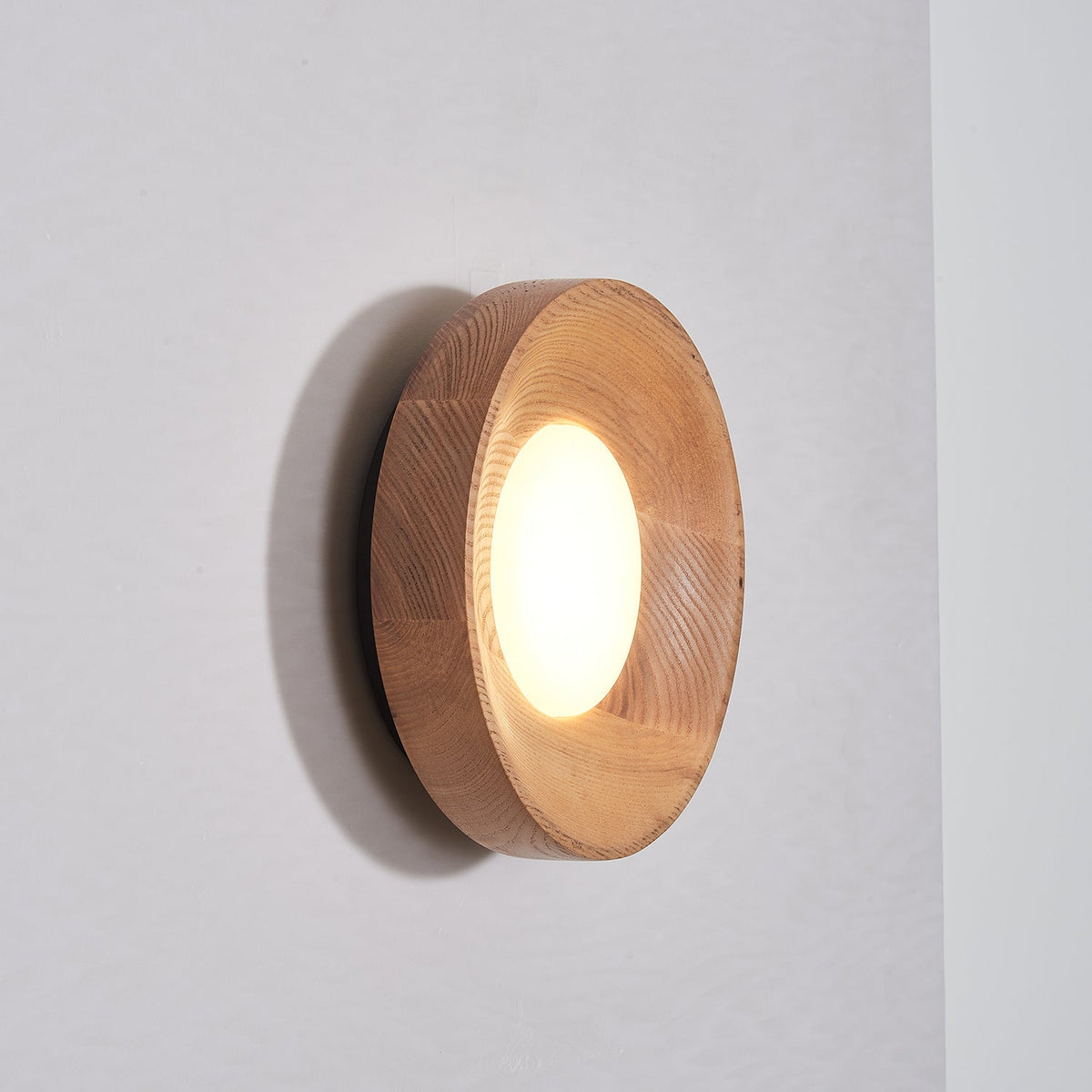 Aldaora Wandlamp Walnoot Hout Acryl