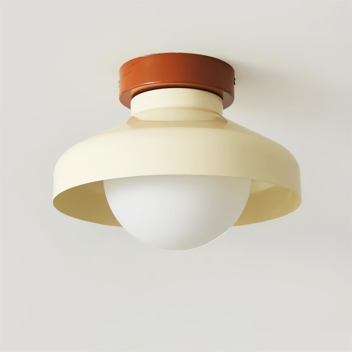 Valaneria blauwe plafondlamp met bolvormige kap