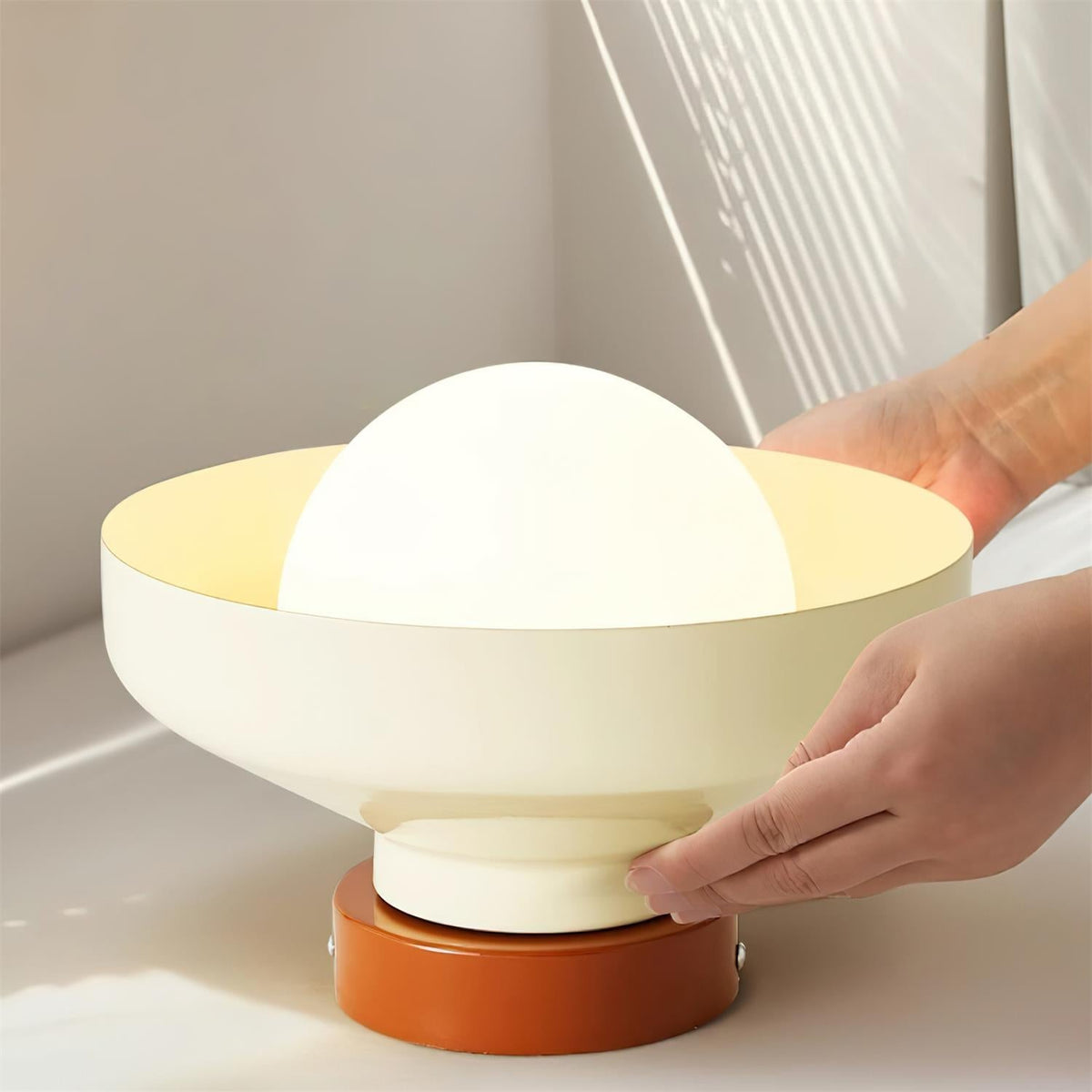 Valaneria blauwe plafondlamp met bolvormige kap