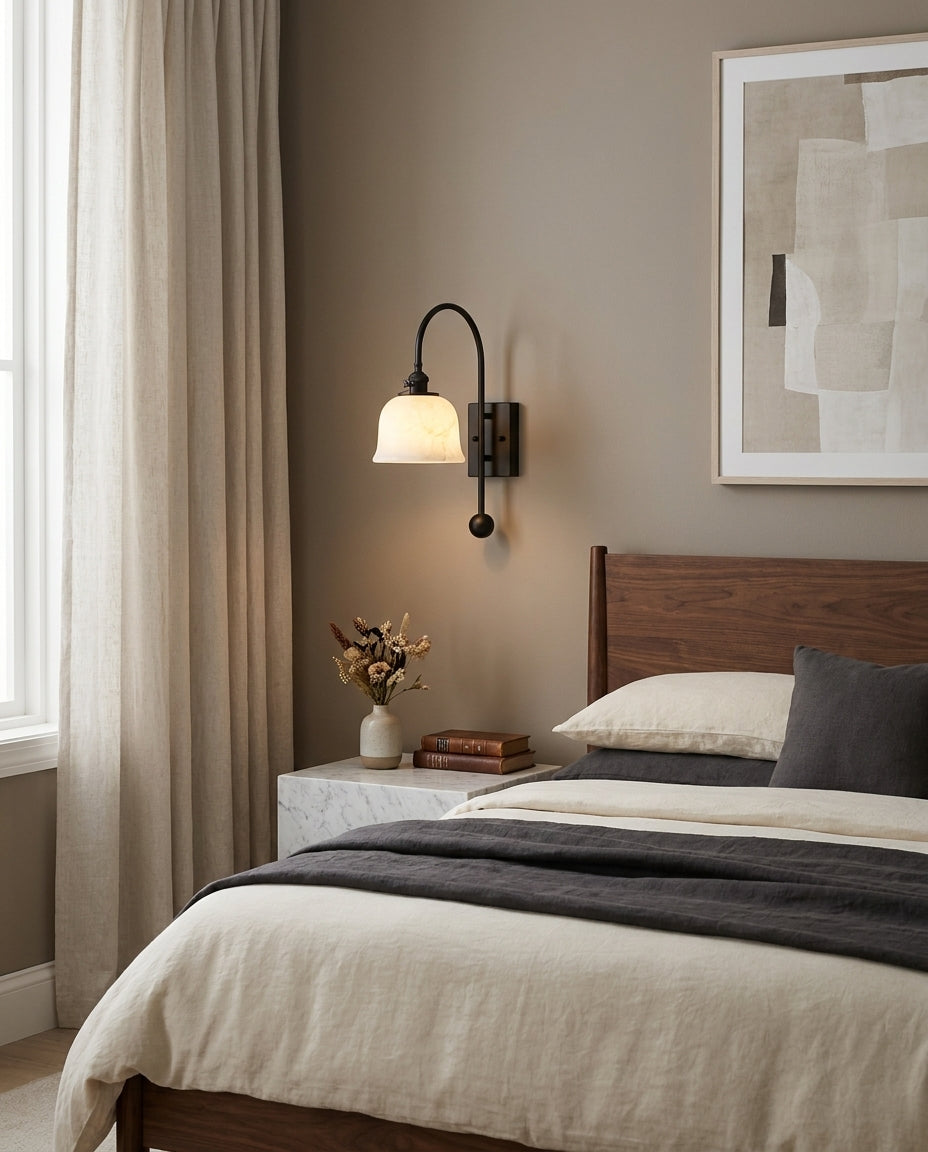 Jarrowhurst Albasten wandlamp