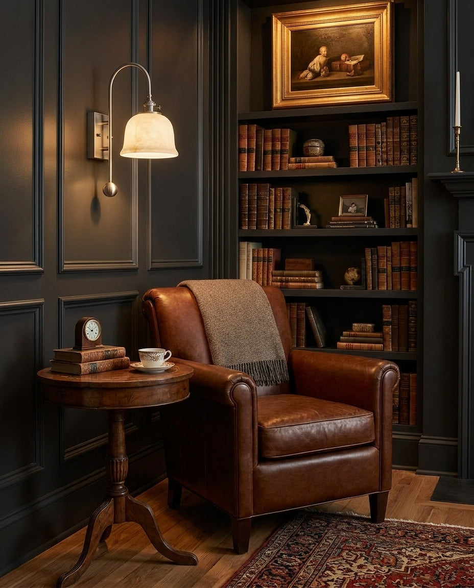 Jarrowhurst Albasten wandlamp