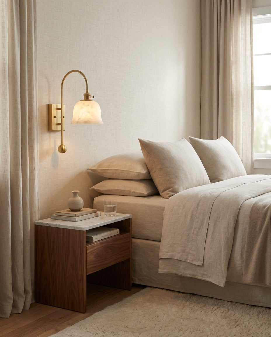 Jarrowhurst Albasten wandlamp