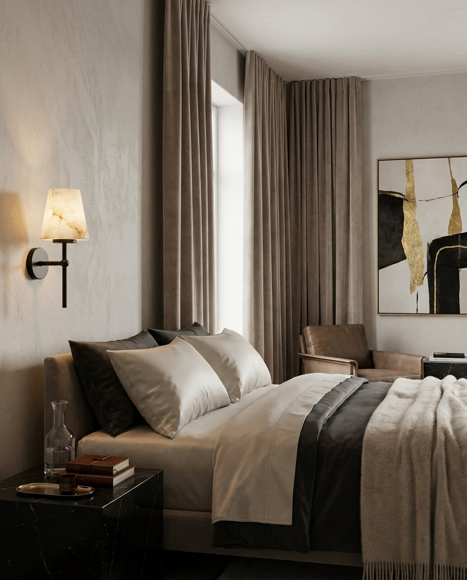 Corvenhurst Albasten wandlamp