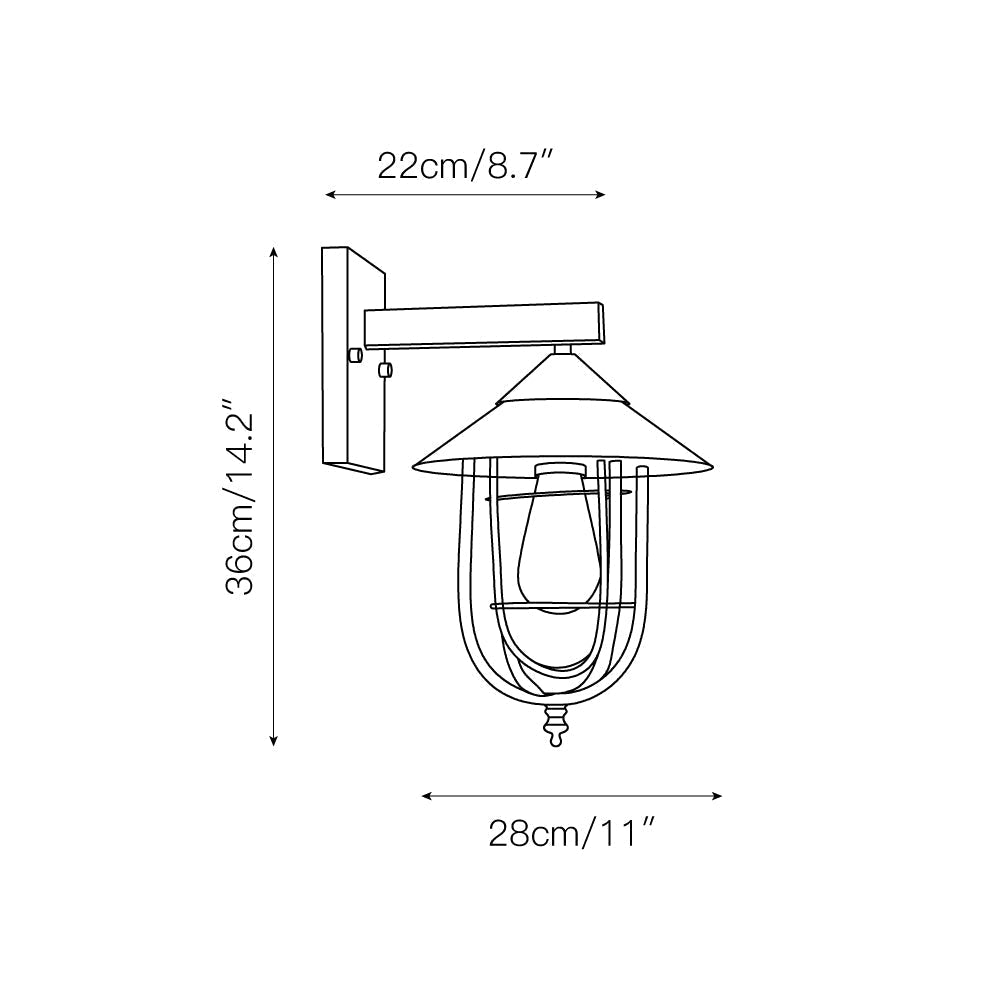 Viraielle wandlamp