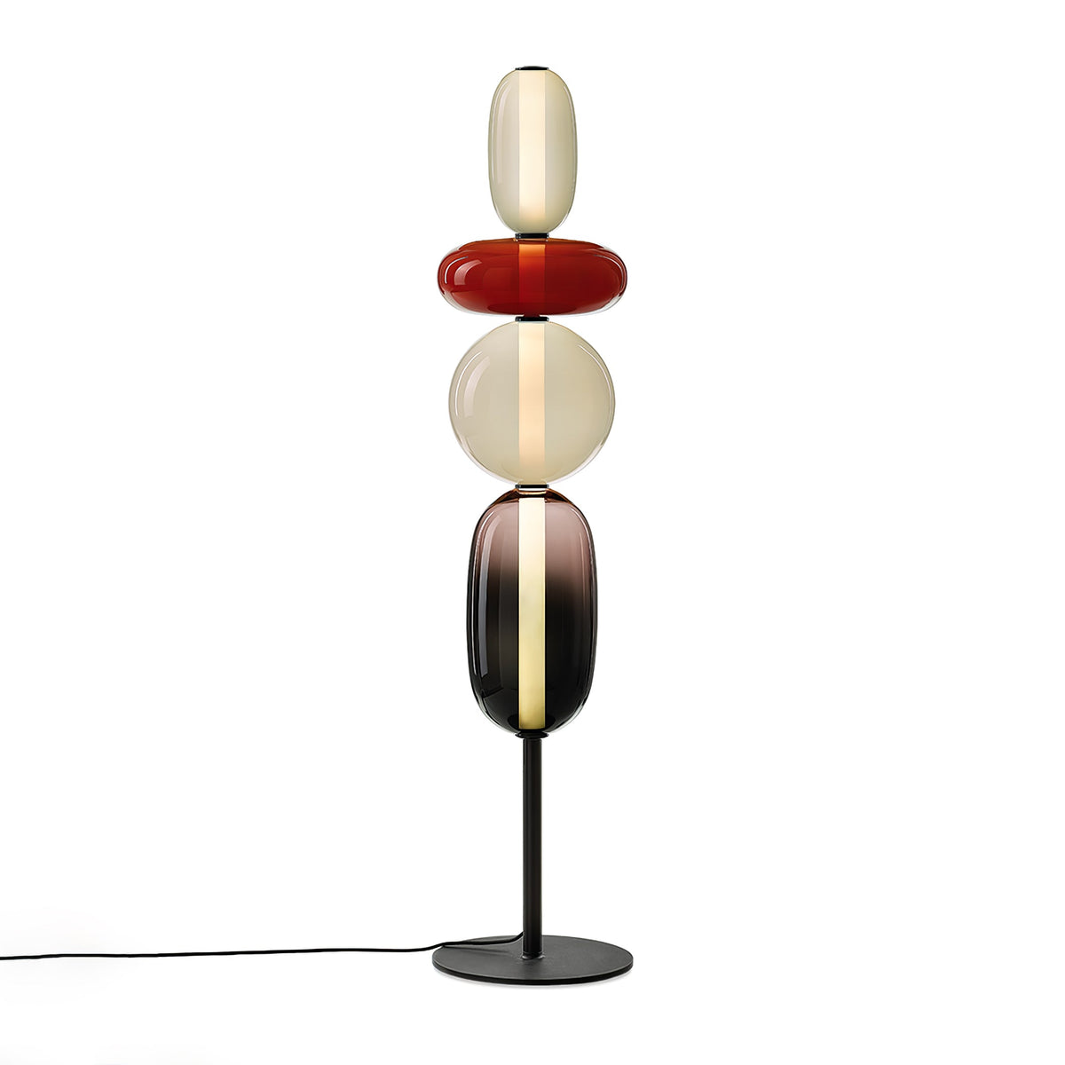 Velarelle vloerlamp met glazen bol