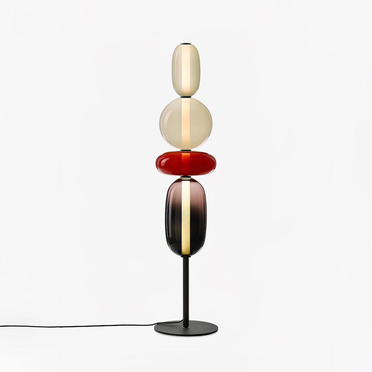 Velarelle vloerlamp met glazen bol