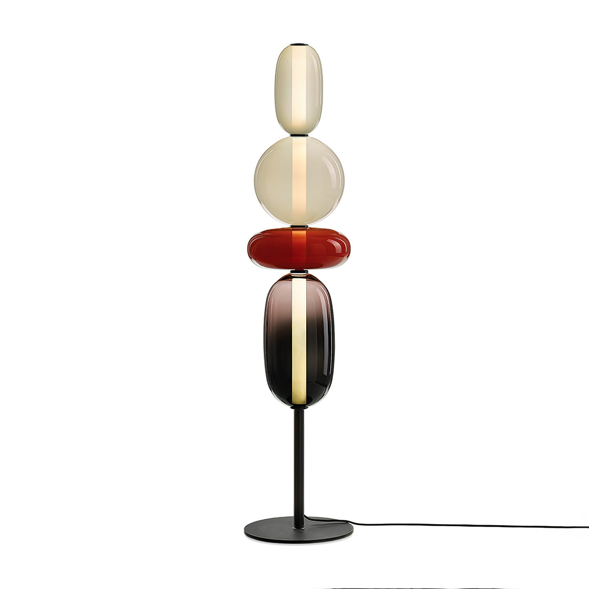 Velarelle vloerlamp met glazen bol