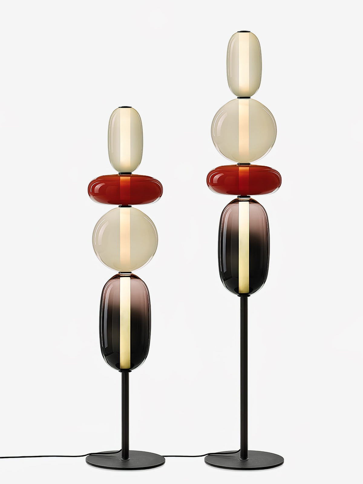 Velarelle vloerlamp met glazen bol