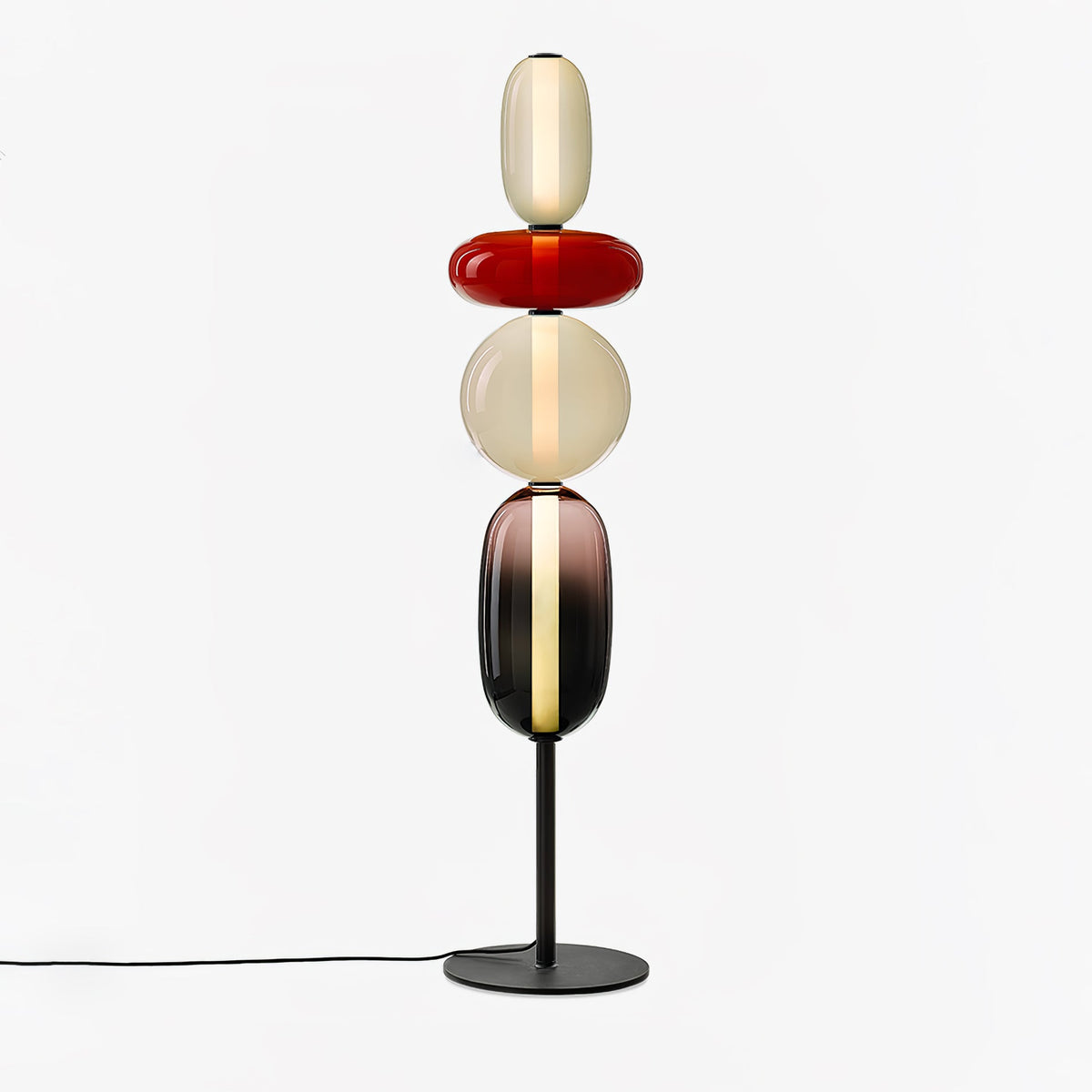 Velarelle vloerlamp met glazen bol