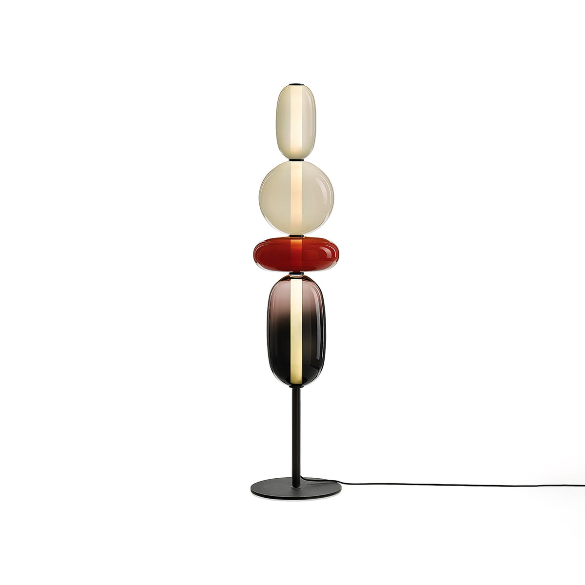 Velarelle vloerlamp met glazen bol