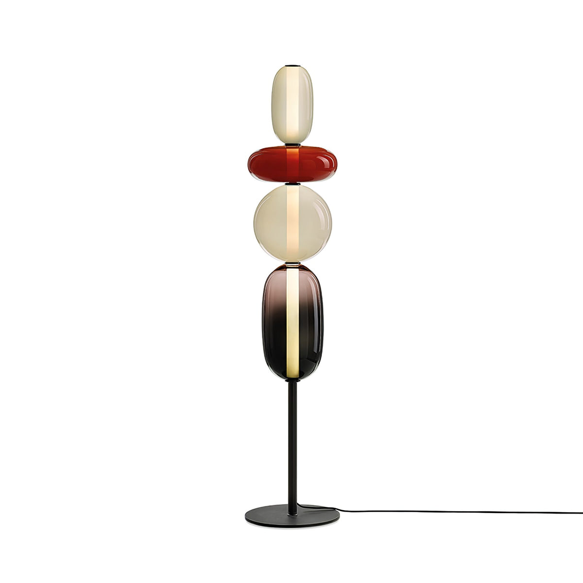 Velarelle vloerlamp met glazen bol