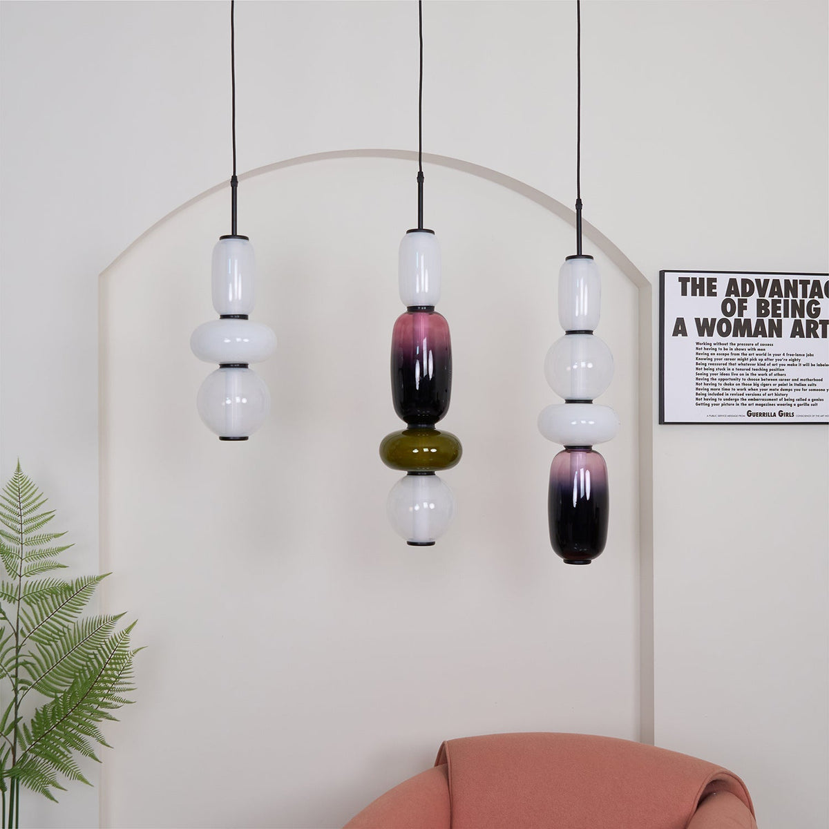 Eiriniella Candied glas hanglamp