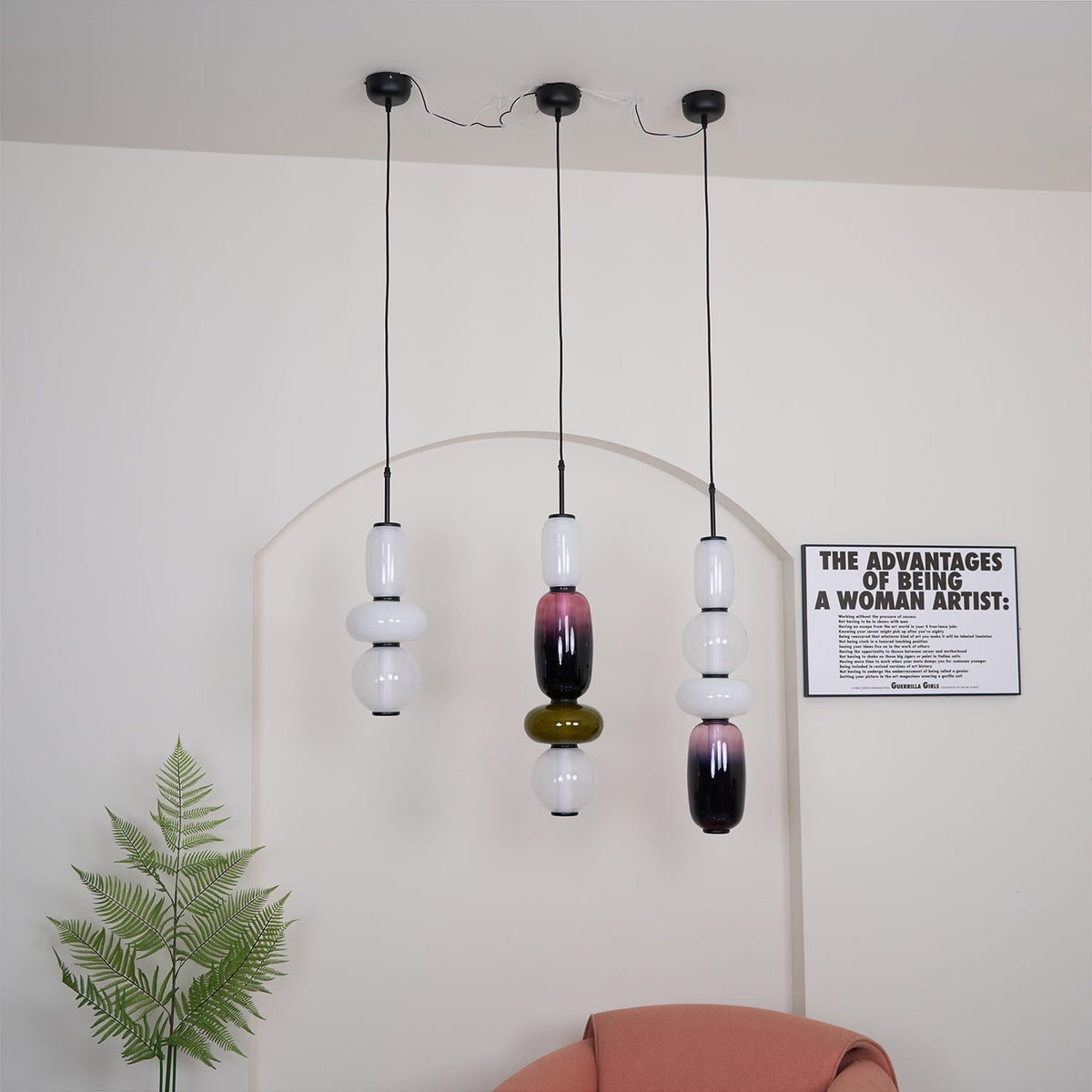 Eiriniella Candied glas hanglamp