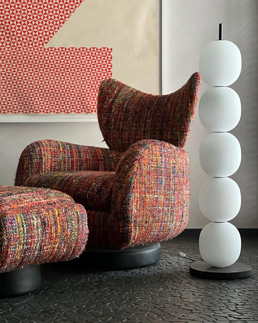 Ceni Minimalistische vloerlamp van marmer