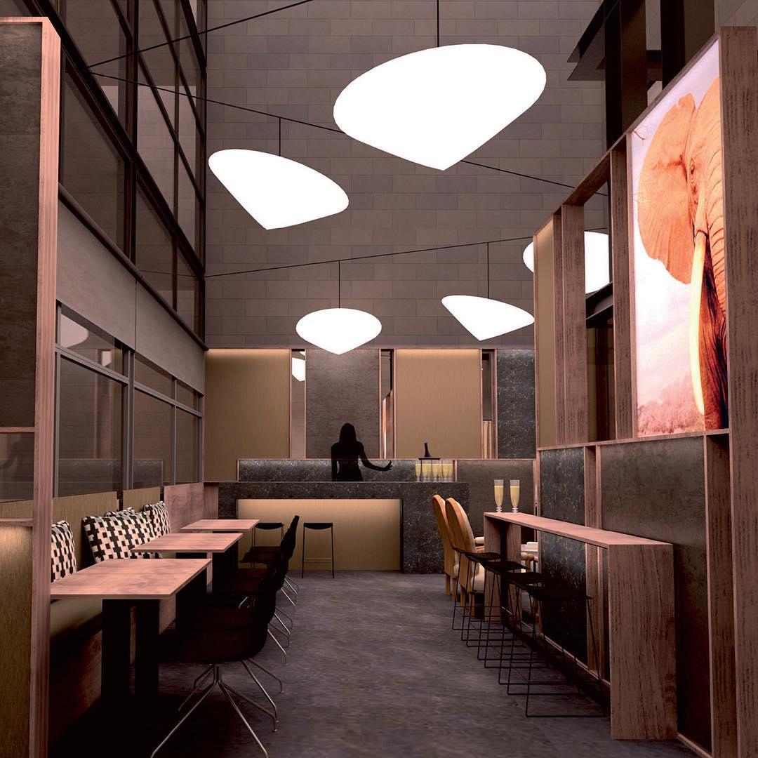 Othian hanglamp polyethyleen gekantelde hoed minimalistisch