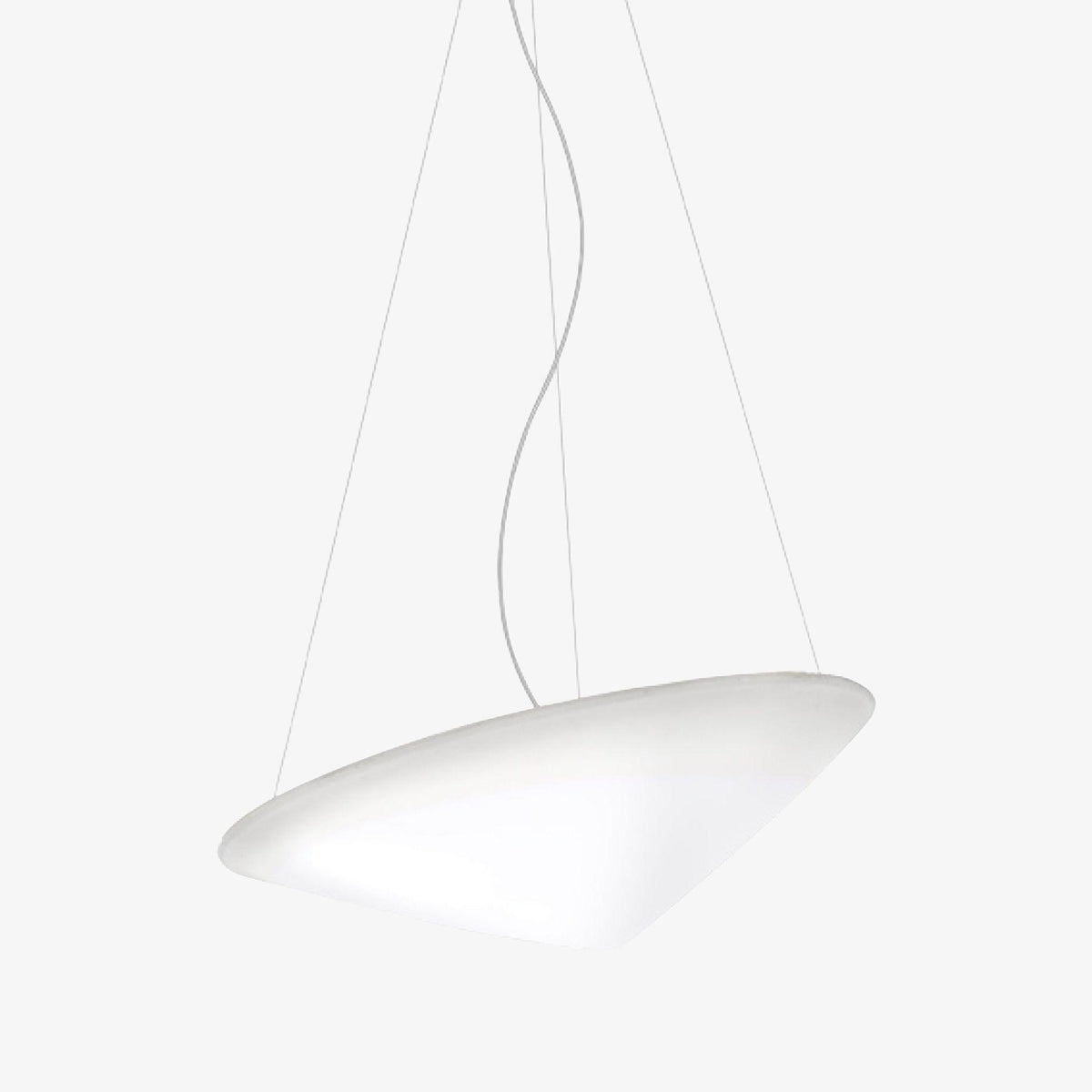 Othian hanglamp polyethyleen gekantelde hoed minimalistisch