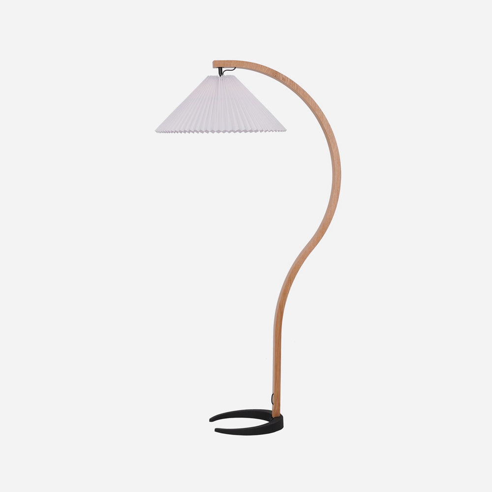 Viaro houten vloerlamp
