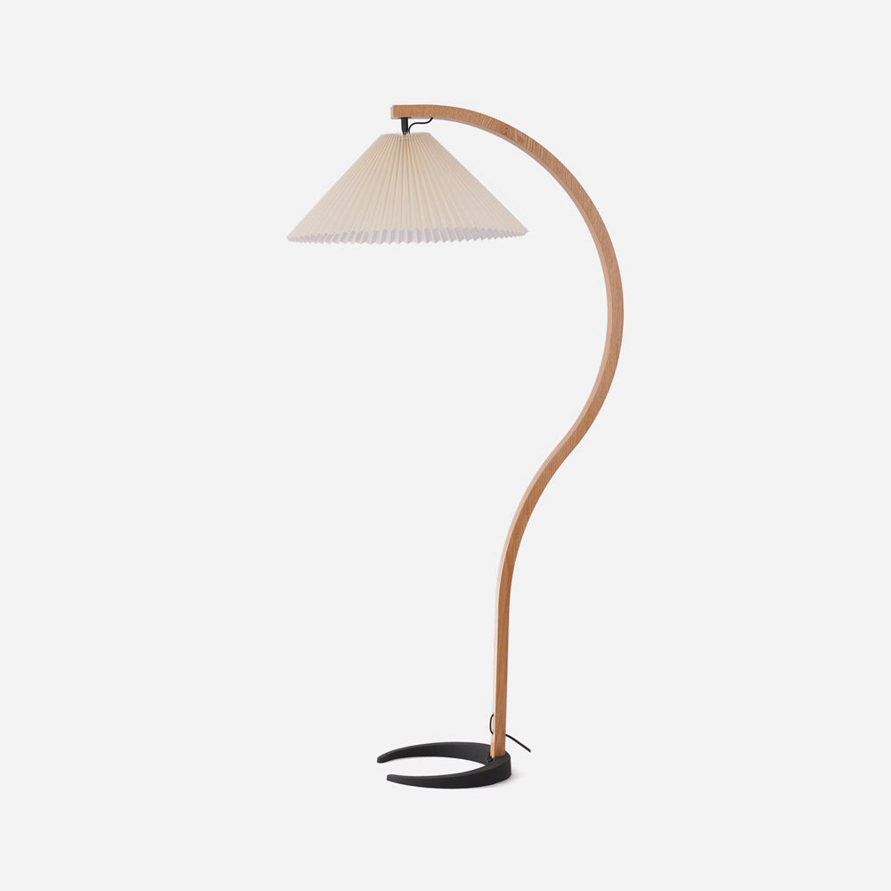 Viaro houten vloerlamp