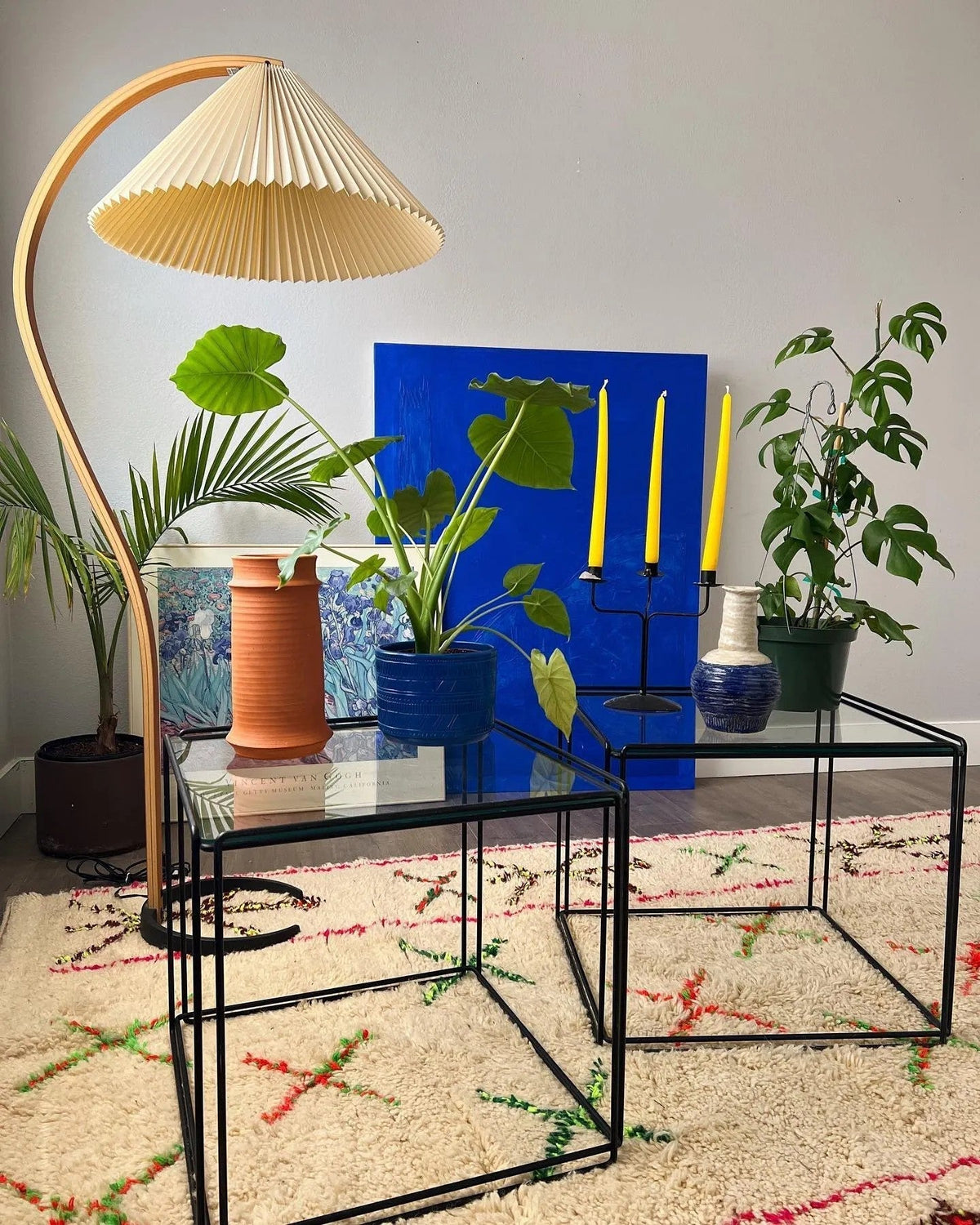 Viaro houten vloerlamp