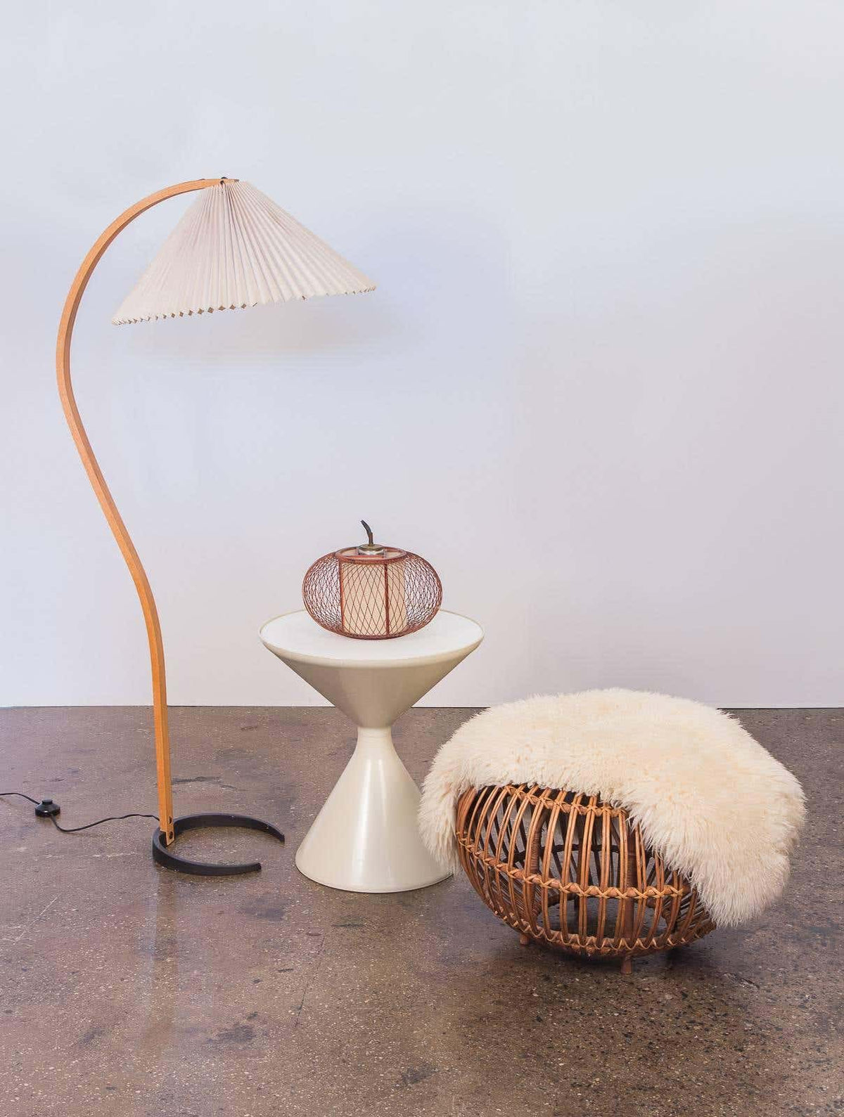 Viaro houten vloerlamp