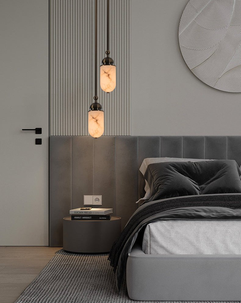 Capsule hanglamp albast