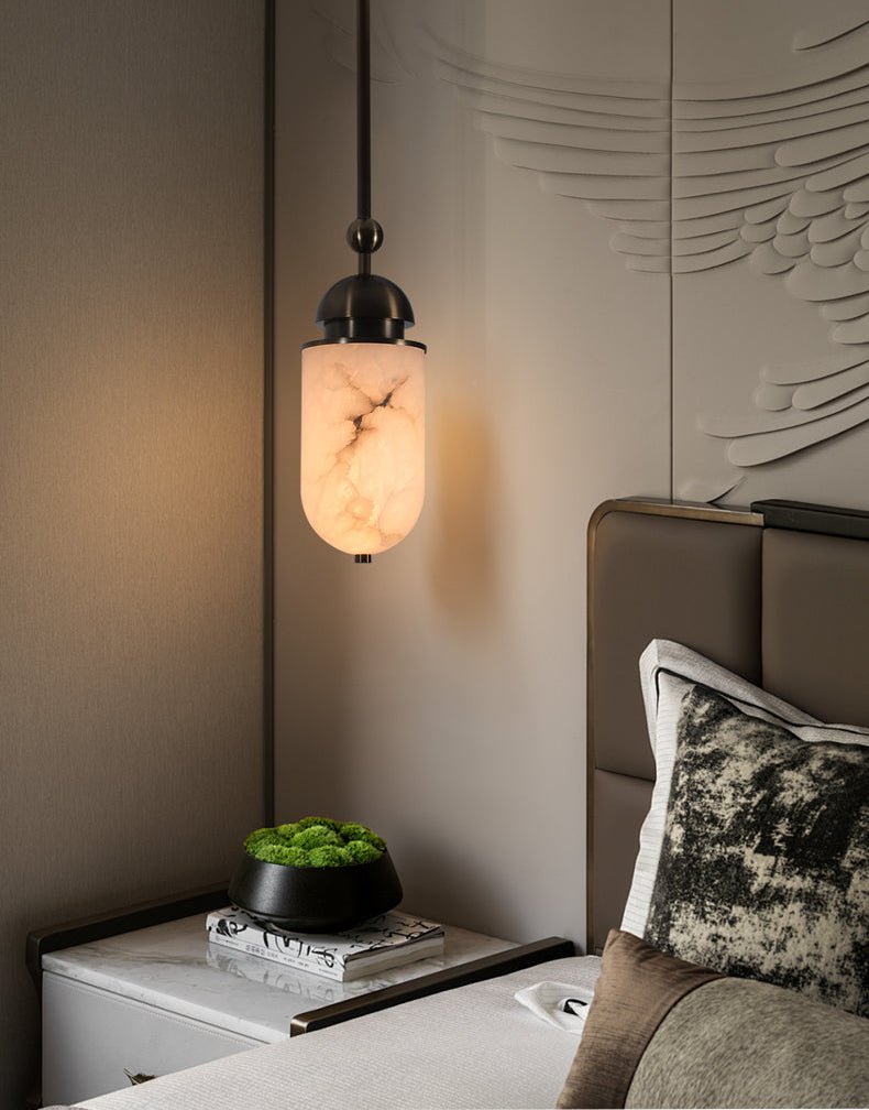 Capsule hanglamp albast