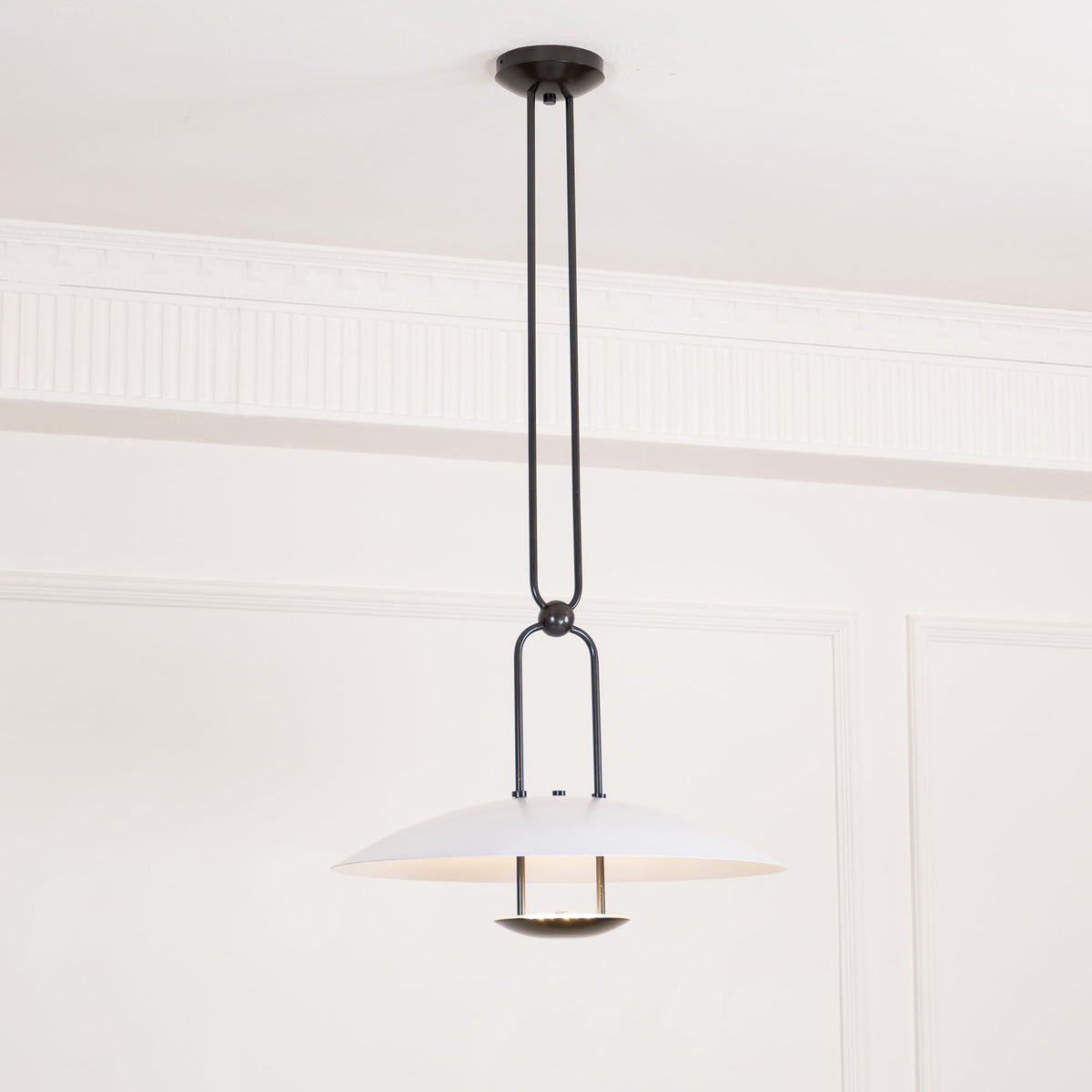 Orialette hanglamp van messing met goudkleurige afwerking