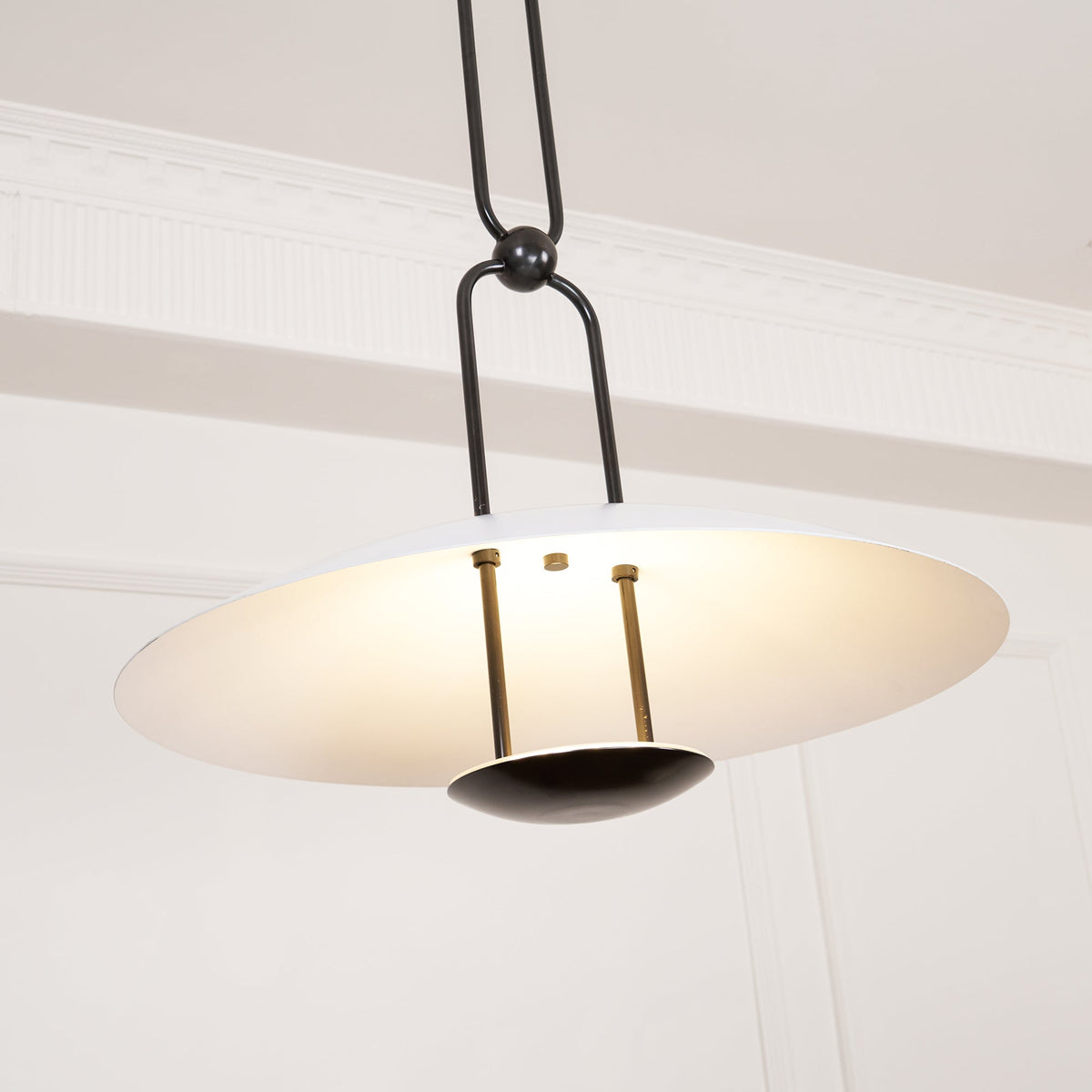 Orialette hanglamp van messing met goudkleurige afwerking