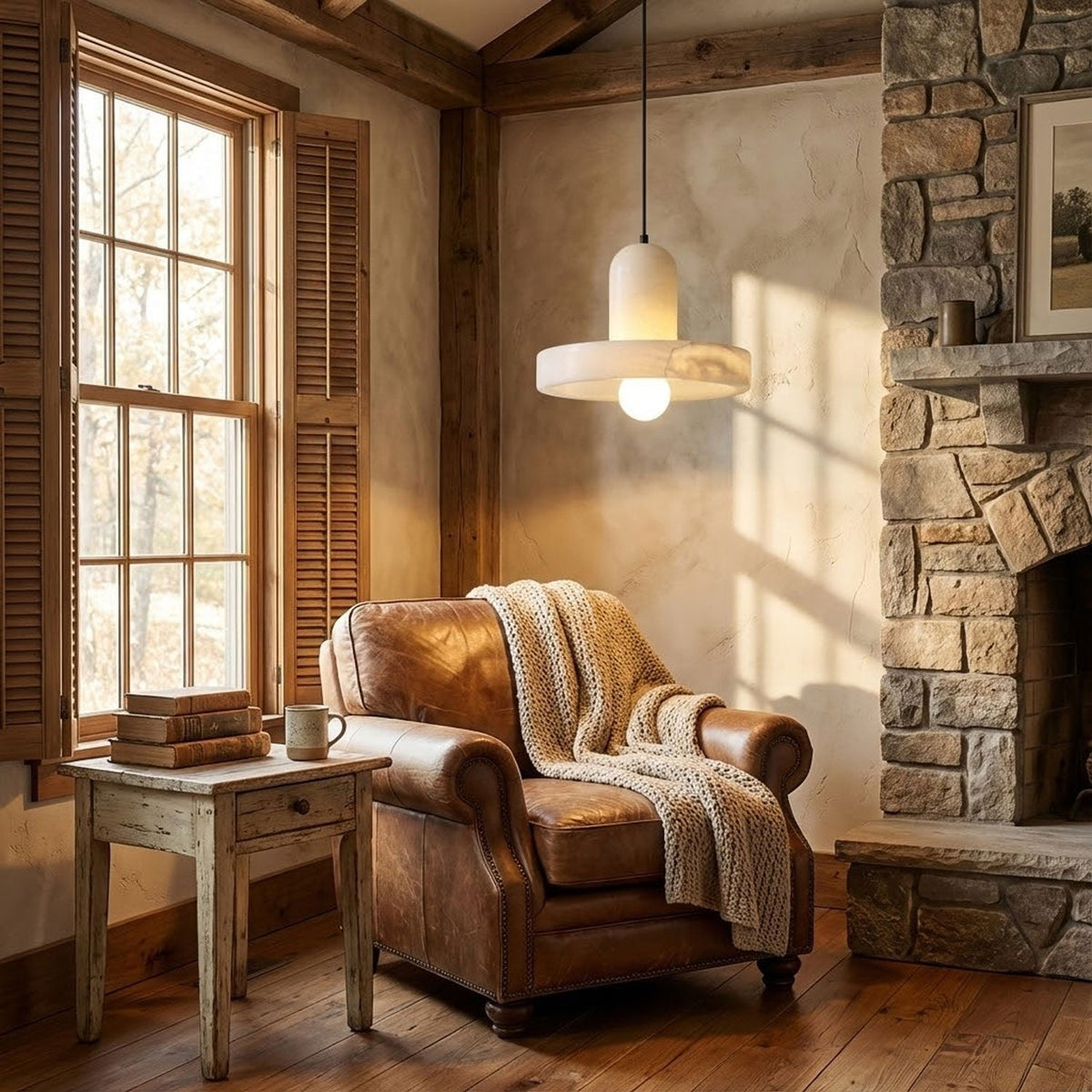 Carrara albasten hanglamp