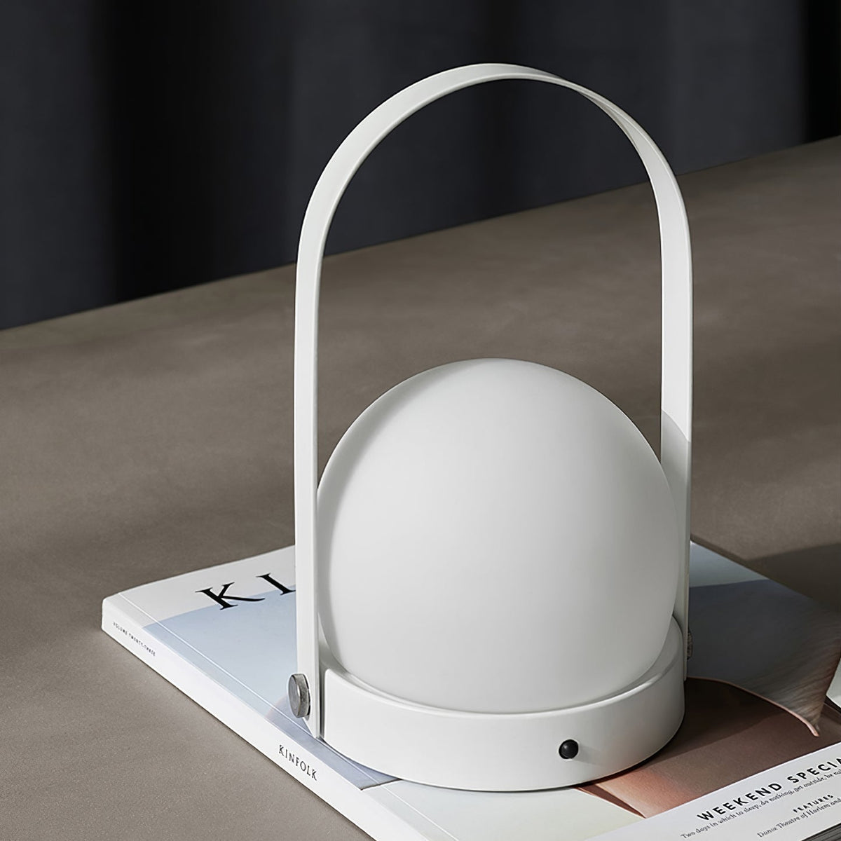 Zenon Minimalistische glazen tafellamp
