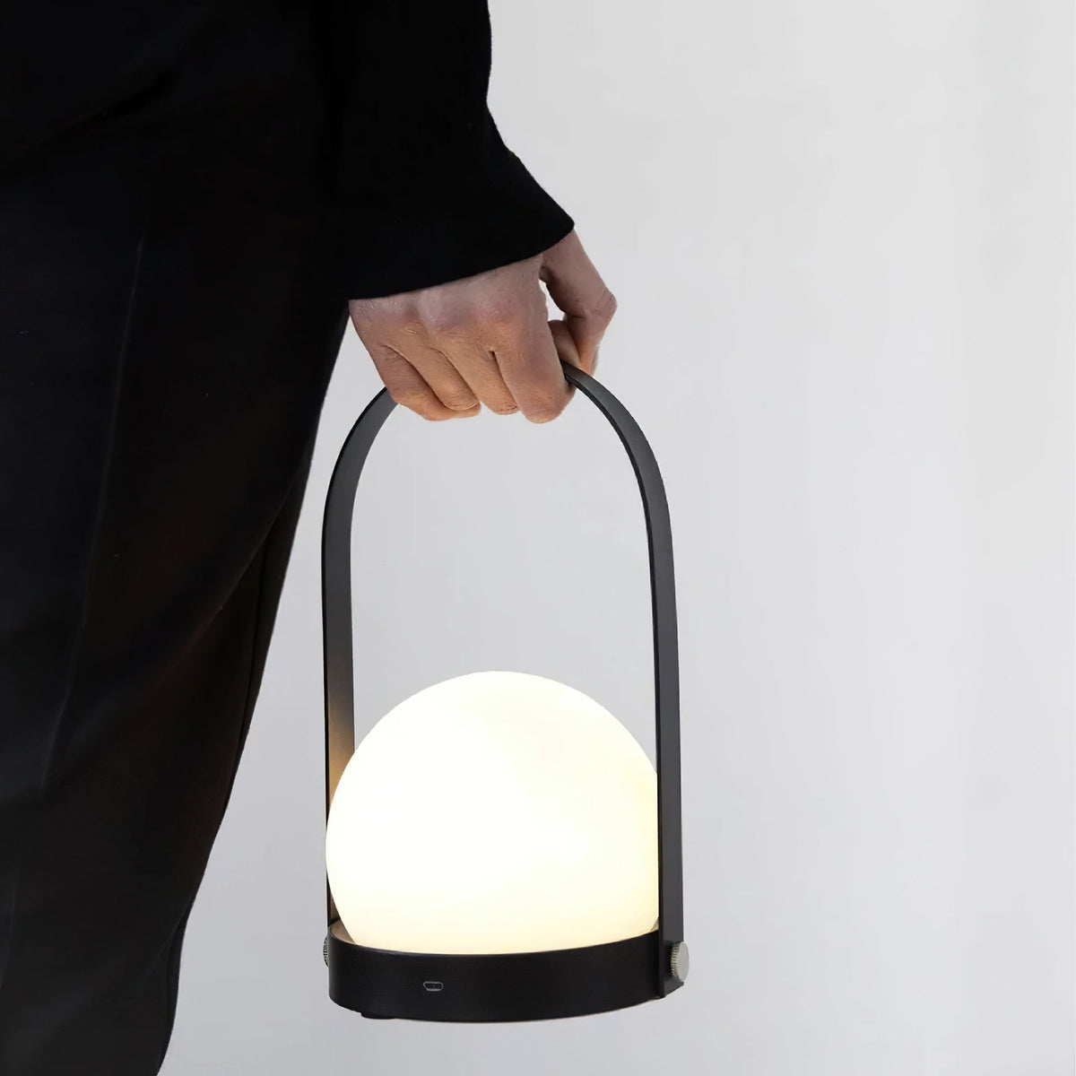 Zenon Minimalistische glazen tafellamp