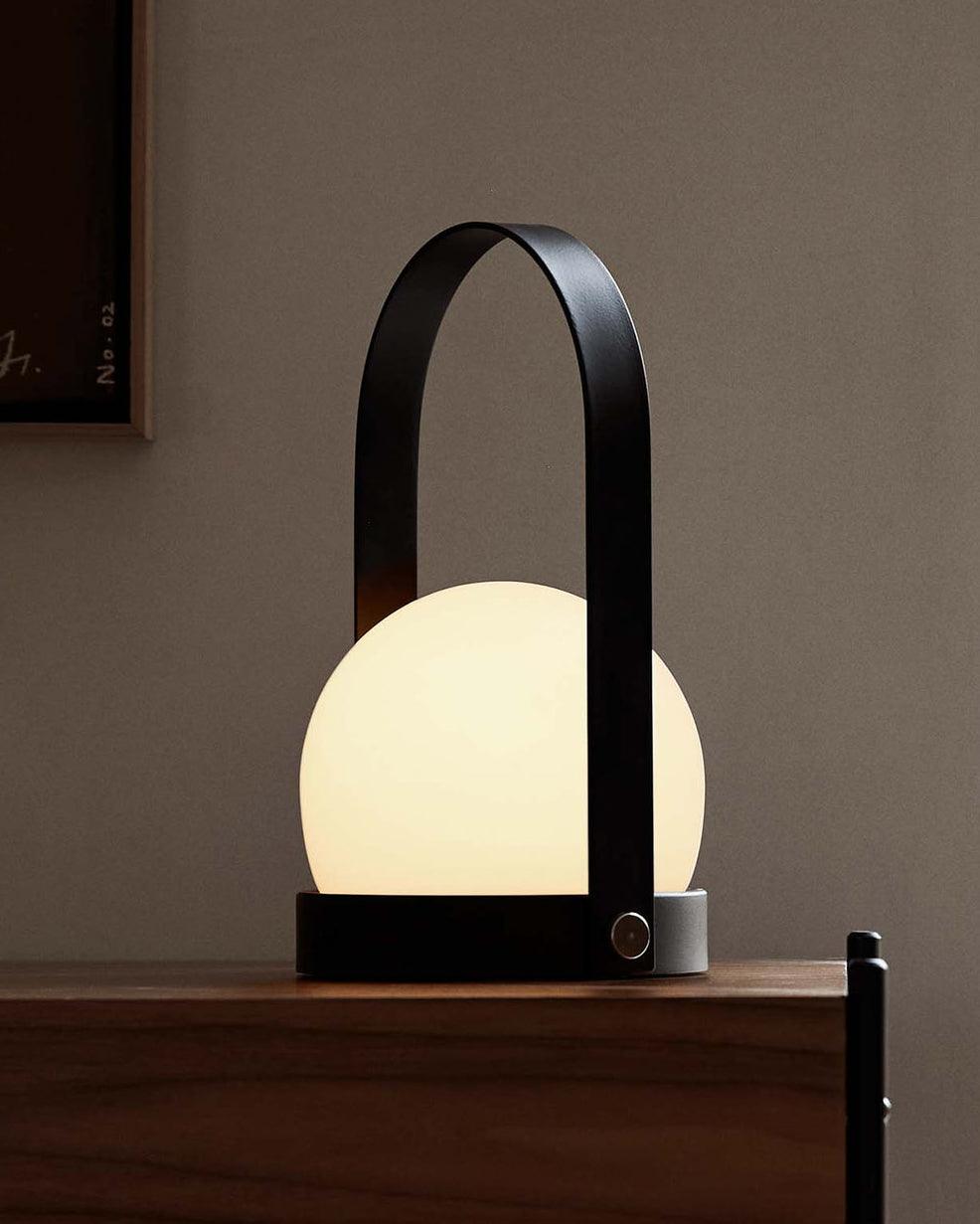 Zenon Minimalistische glazen tafellamp